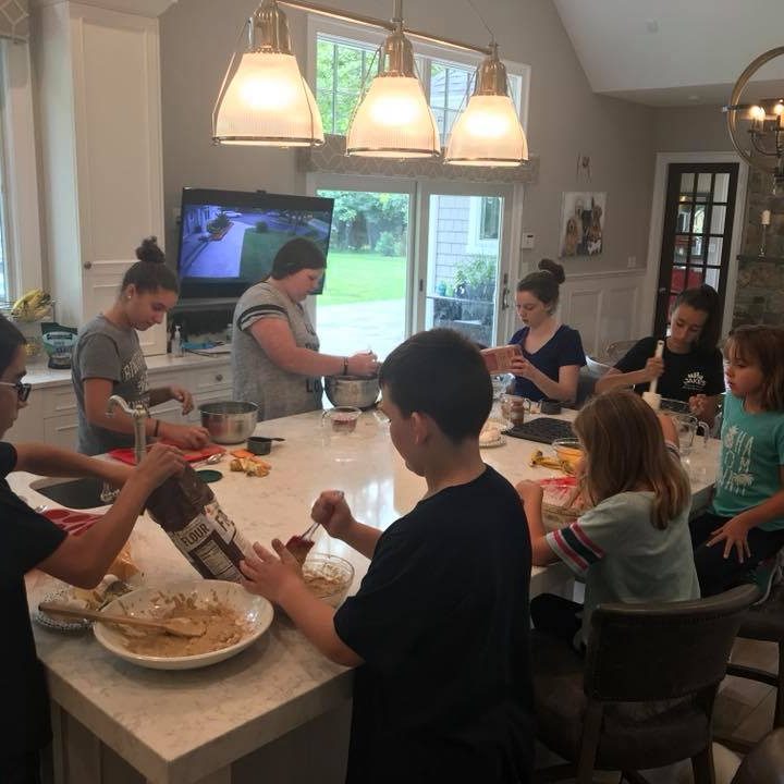 kids making treats